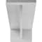 Ekena Millwork Heaton Hidden Support Steel Bracket w/ 14" Support Depth, Hammered White 3"W x 18"D x 2"H BKTM03X18X02HEHWH - alternate 3